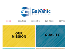 Tablet Screenshot of galvanicprinting.com
